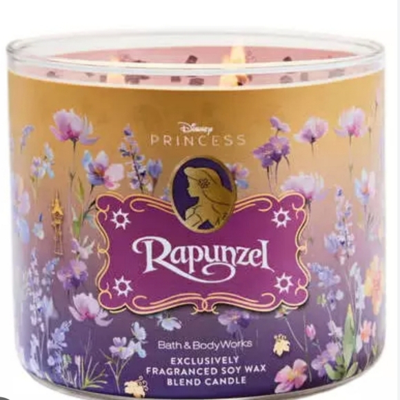 FREE CANDLE!! BATH AND BODY WORKS DISNEY PRINCESS RAPUNZEL CANDLE HOLDER - Picture 5 of 5